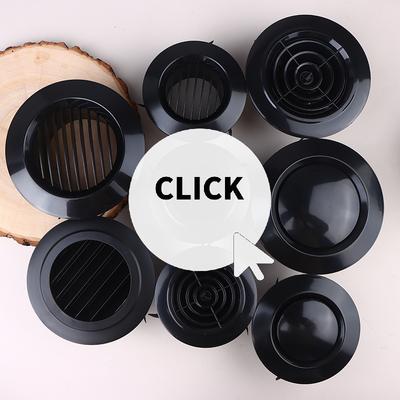4 Shapes Availables 75/100/125mm Round Ducting Ventilation Cover Air Vent Extract Valve Grille Air Circulation Vents Cover