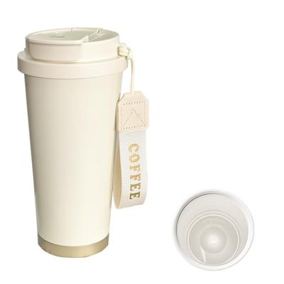Kamiizumi Tumbler with Straw, Ceramic, with Lid, Portable, Carbonated, 530ml, Direct Drink, Dairy Safe, Spill-Resistant, Stainless Steel, Cute, Keeps