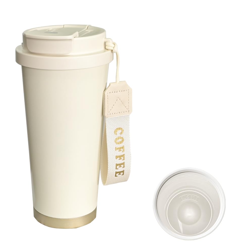 

Kamiizumi Tumbler with Straw, Ceramic, with Lid, Portable, Carbonated, 530ml, Direct Drink, Dairy Safe, Spill-Resistant, Stainless Steel, Cute, Keeps