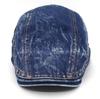 Béret en coton lavé Béret en jean doux Casquette de baseball unisexe tendance à visière incurvée