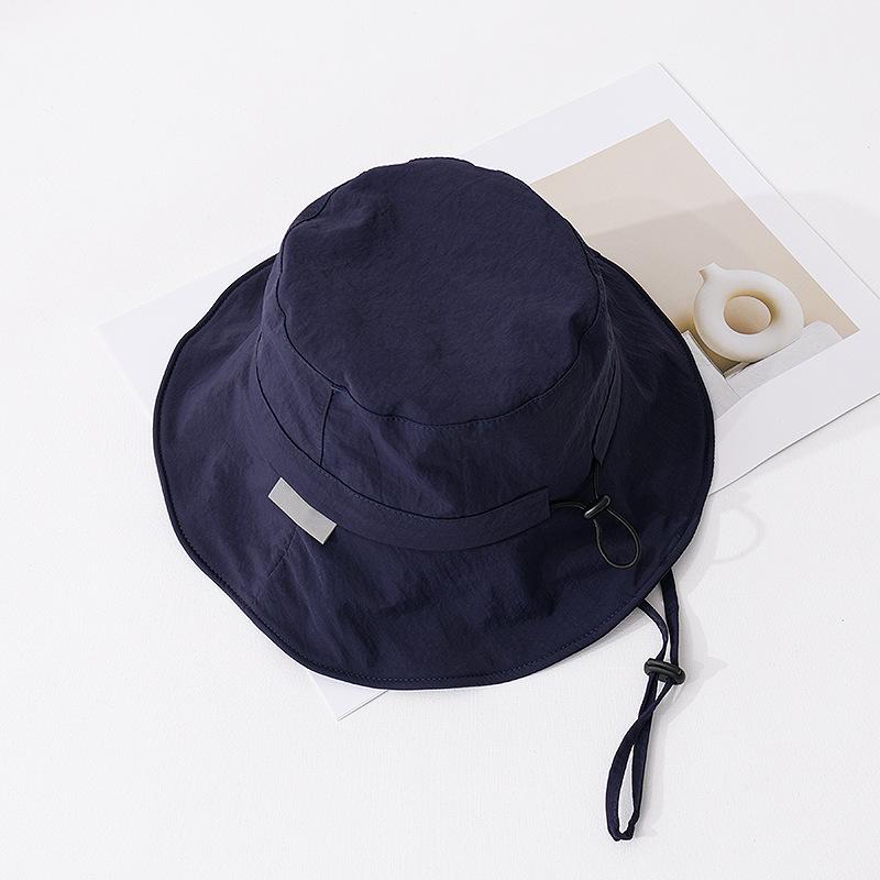 Hat 2025 new spring and summer travel visor sun protection foldable large brim size head circumference outdoor hat
