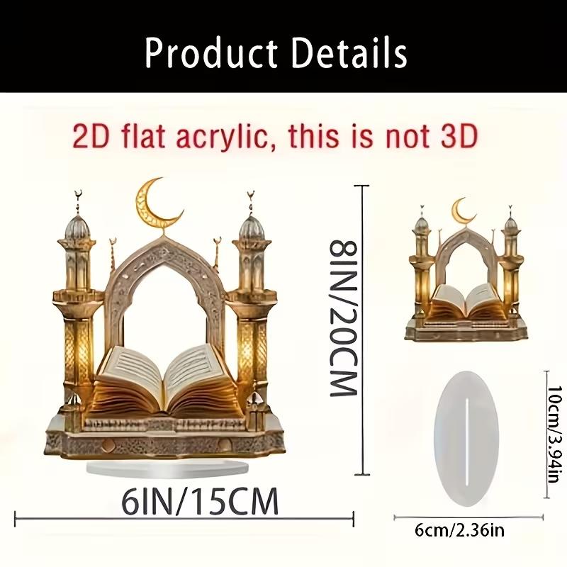 Quran Ornaments Are Desktop Decorations for Eid Al Fitr, Suitable for Home and Kitchen Decoration As Pre Eid Gifts