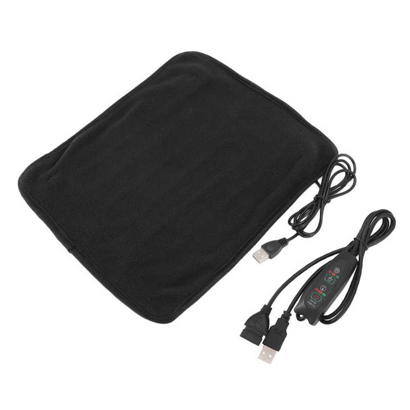 Heated Blanket Mat Portable USB Heating Pad Shoulder Neck Leg Waist Heating Pads With Multi Level Temperature Adjustment Timing