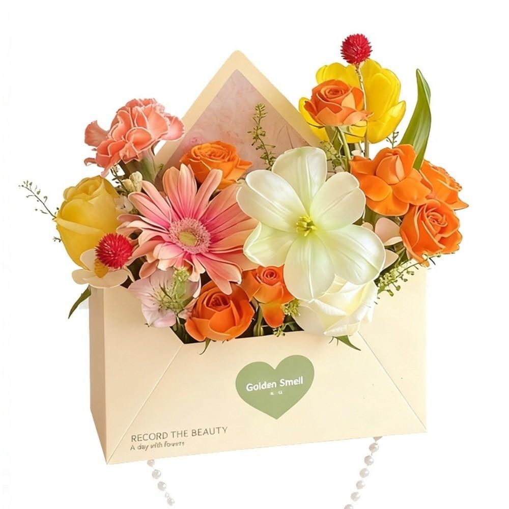 5 Pieces Romantic Flower Gift Box Paper Gift Wrapping Box Floral Arrangement Box Graduation Event