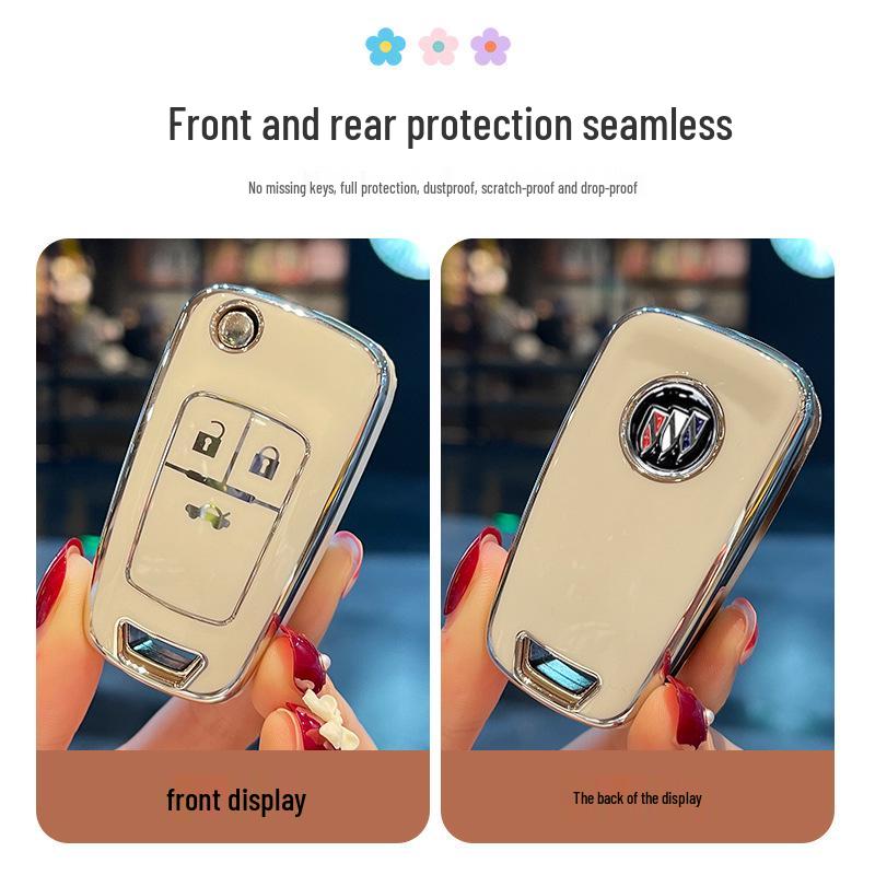 Women's Key Case for Buick Models: Excelle, Regal, Verano, Envision, Enclave, LaCrosse, GL8, Encore.