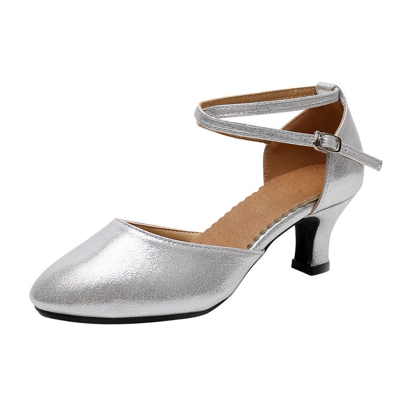 Women's Soft Sole Square Dance Shoes - High or Low Heel for Modern & Cha Cha Dance