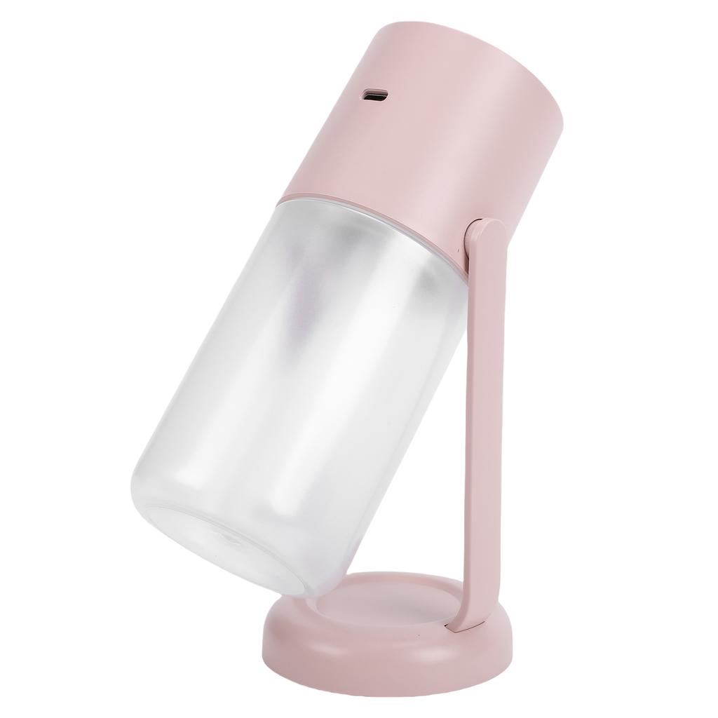 Mini Humidifier with Light Quiet Portable Small USB Humidifier for Car Home Desktop Office 260ml Pink