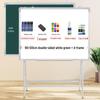 Finches Mobile Double-Sided Magnetic Blackboard/Whiteboard Stand for Home, Office, and Teaching.