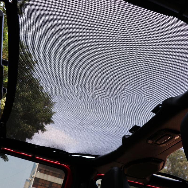 Car Roof Mesh Bikini Top Sunshade Cover UV Sun Shade Mesh for Jeep Wrangler JL Gladiator 2018-2024 Car Accessories Styling