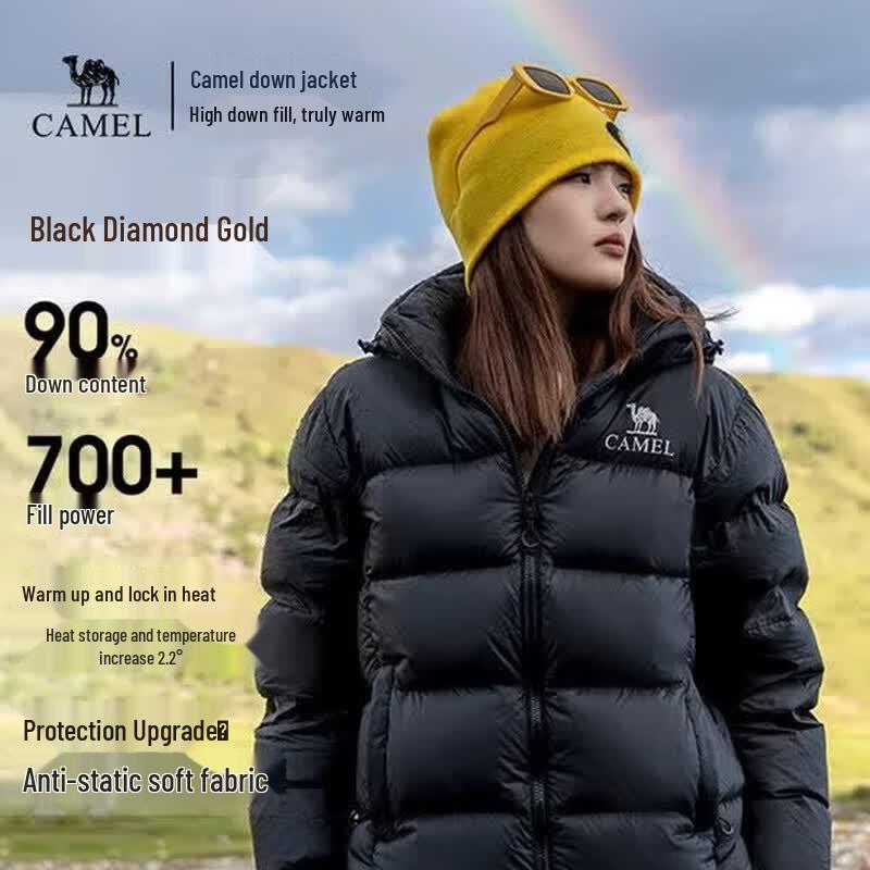 CAMEL Unisex 90% Duck Down Puffer Jacket - 735CR07014 2XL
