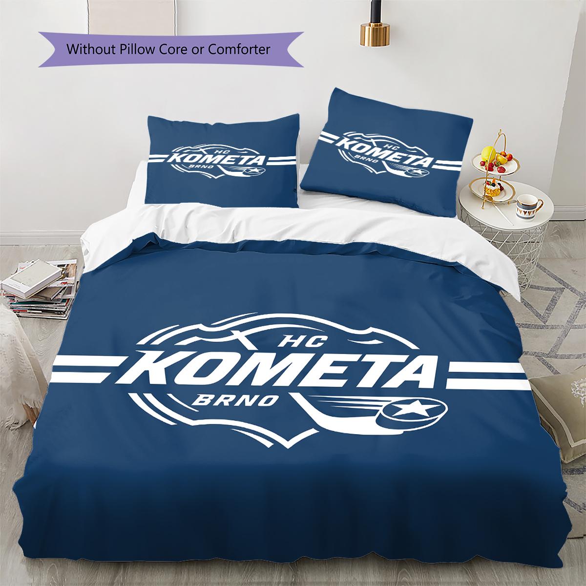 

HC Kometa Brno Pattern Bedding,Quilt Set Quilt Cover Pillowcase Home Birthday Gift (1 * duvet cover + 2 * pillowcase, without core) 135x200cm