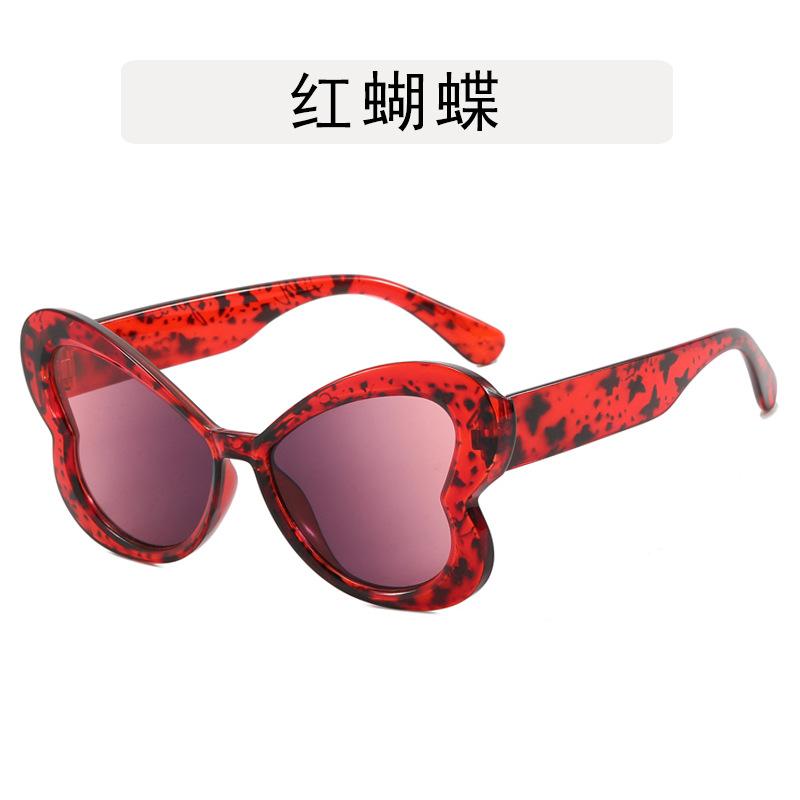 Butterfly Shape Sun Glasses Women Fashion Stylish Colorful Anti-glare Outdoor Sunglasses Hip Hop Club Show Female Sunglass