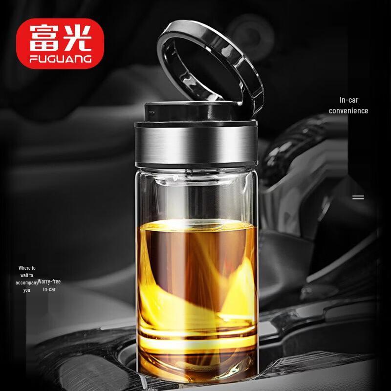 FUGUANG Business Double-Layer Heat-Resistant Glass Bottle