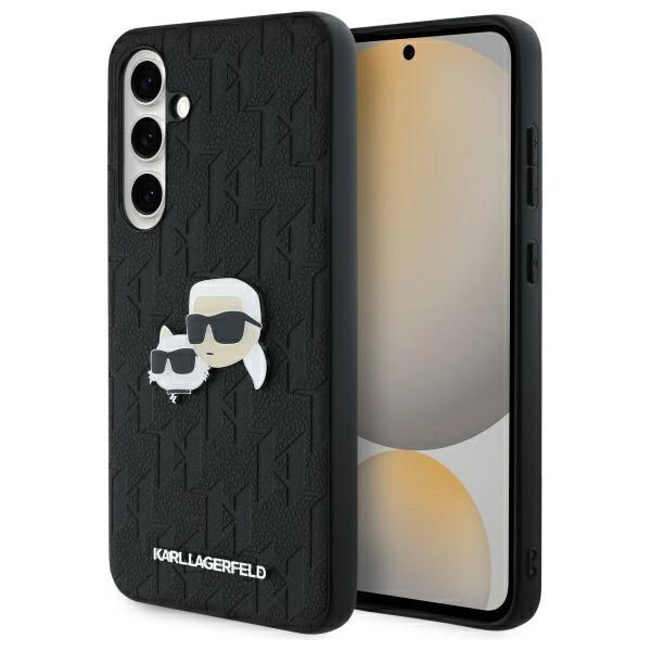 Karl Lagerfeld Klhcs24Fepgklkcpk Sam S24 Fe S721 Black Hardcase Monogram Karl&Chaoupette Head Pin