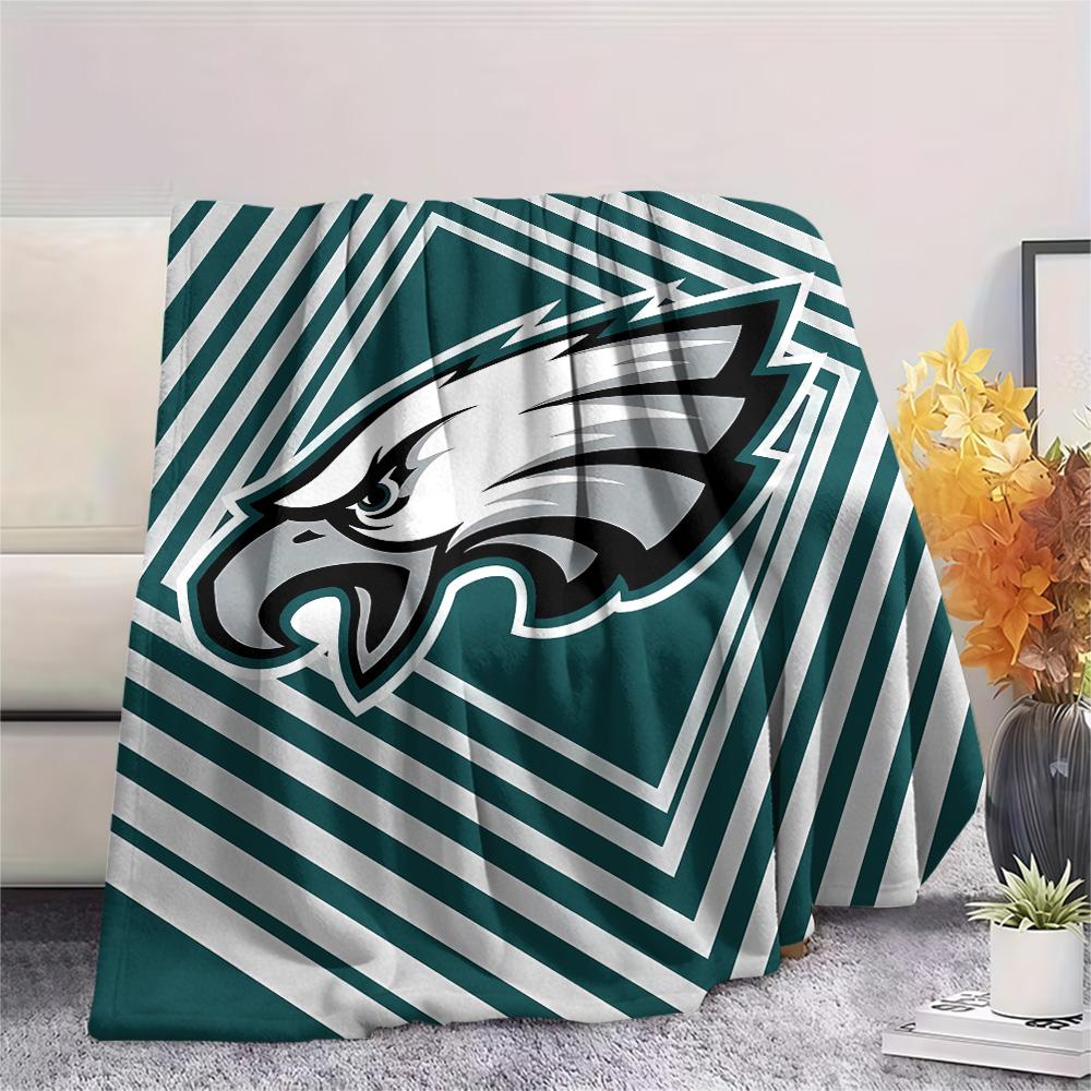 Philadelphia Eagles Print Flannel Blanket, High Quality Comfortable for All Seasons, Home Decor, Warmth and Comfort, Perfect for Christmas Gifts