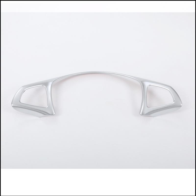 For Mercedes Benz C E GLC CLA Class W205 W213 X253 ABS Silver Car Steering Wheel Trim Cover Sticker Decal Decorative Accessories