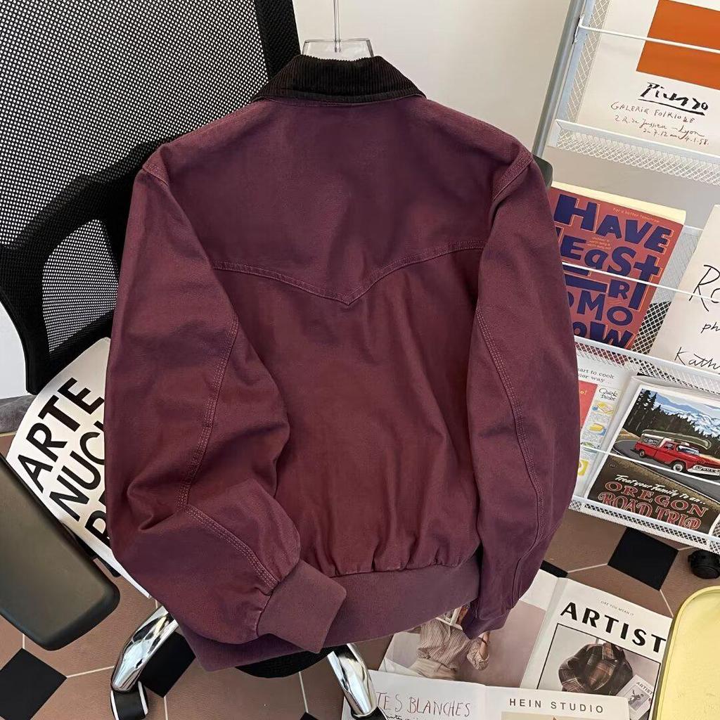 Men's Retro High-Grade Cotton Jacket, Autumn/Winter, Loose Fit, Lapel Style, Cool Design