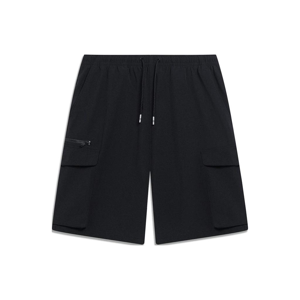 Li Ning Sports Trendy Collection Cargo Shorts Men's Black AKST071-2