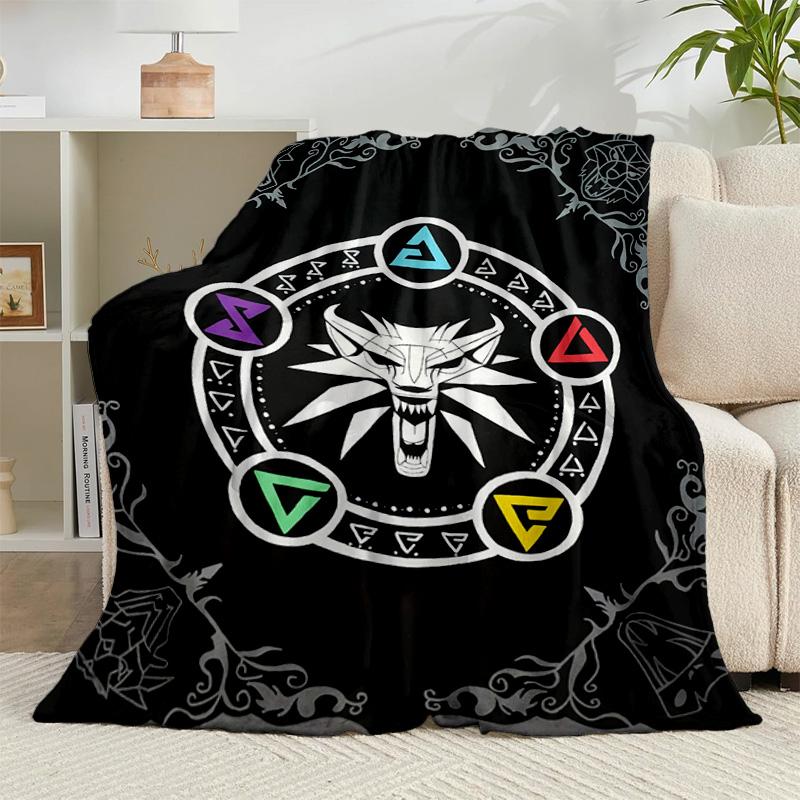 1PC wizard dragon Flannel Blanket Gift, Suitable for Both Men And Women, Soft Ideal for Beds And Sofa, Birthday Or Christmas Gift
