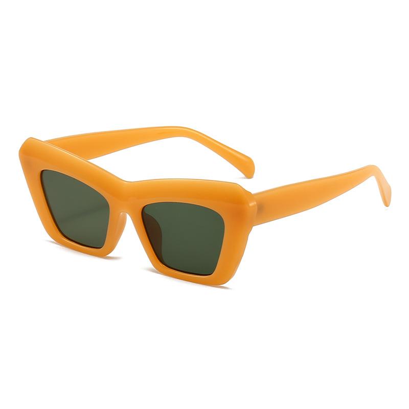 New Vintage Sunglasses Women Men Square Big Frame Sun Glasses Female Brand Designer Retro Shades Fashion Cat Eye Oculos De Sol