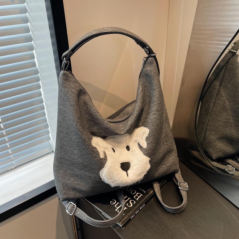 Spring and summer double shoulder retro large capacity women's tote bag new fashion casual fashion single shoulder messenger bag