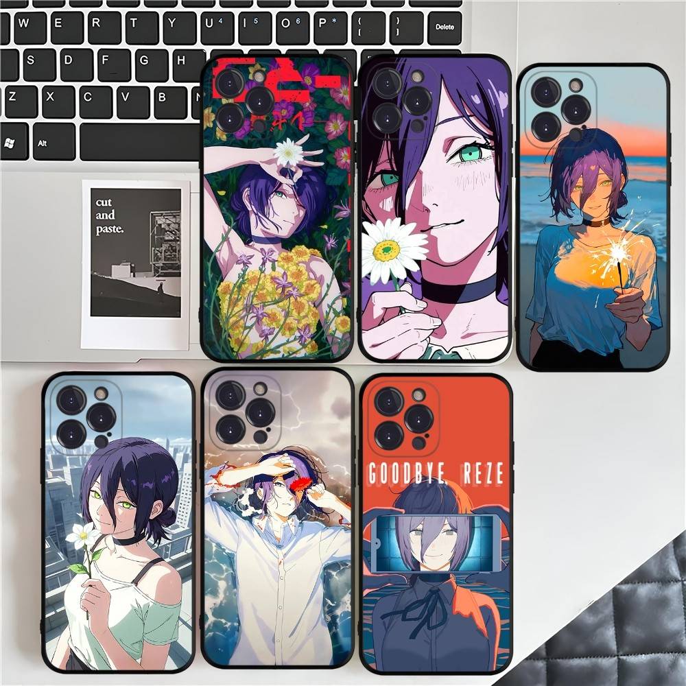 Action Anime Chainsaw Man Reze Arc Phone Case For Iphone 17 Air 16 15 14 13 12 11 Pro Max 16 15 14 Plus TPU Soft Case