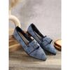 Skinny Pointed Oversized Flat Sole Shoes for Women In Fashionable Flying Weaveone Foot Butterfly Bowcasualbreathable
