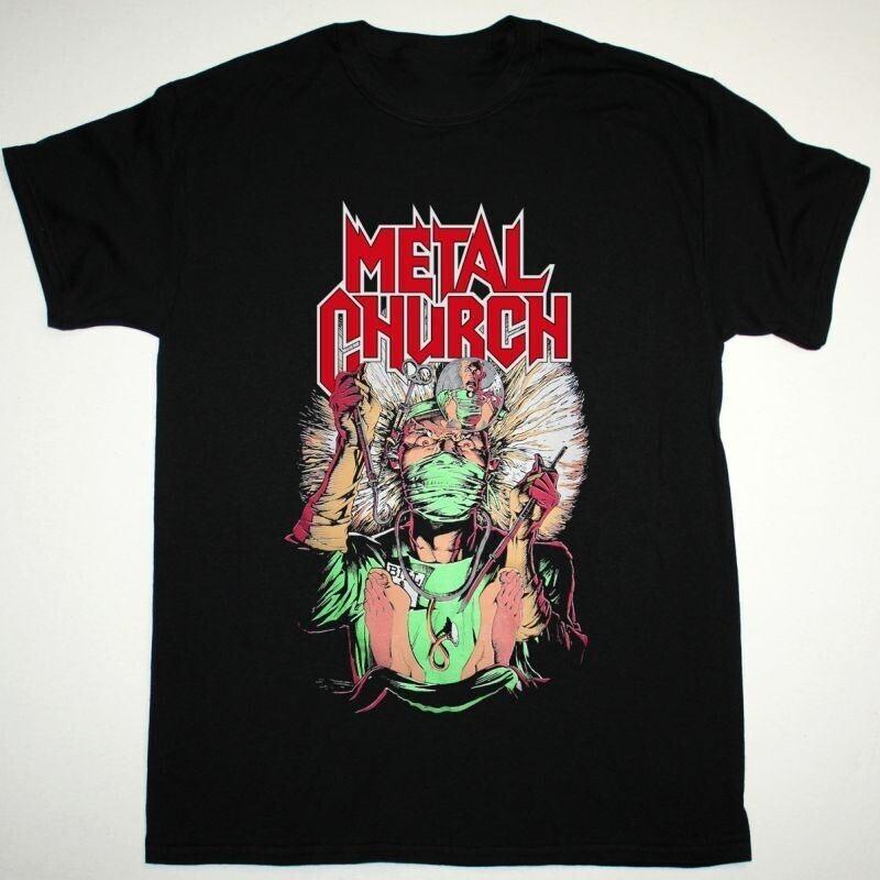 Vtg METAL CHURCH FAKE HEALER Heavy Cotton Black For Men All Size Shirt BL433 M