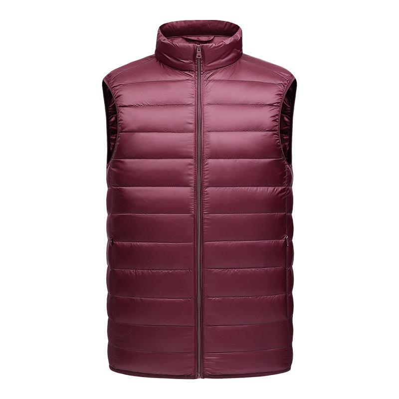 Down Jacket Men's Vest Fashion Stand-up Collar Vest Light Down Vest Men's Thermal Top