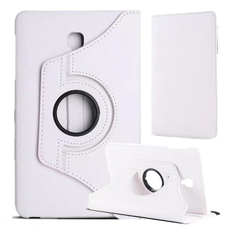 

Новый чехол для Samsung Galaxy Tab A 8,0 дюйма SM-T380 T385, чехол с вращением на 360 градусов, чехол из искусственной кожи с умной подставкой для Samsung T380 T385, чехол с подставкой на 360 градусов 8.0in TabA 2017 T380 белый