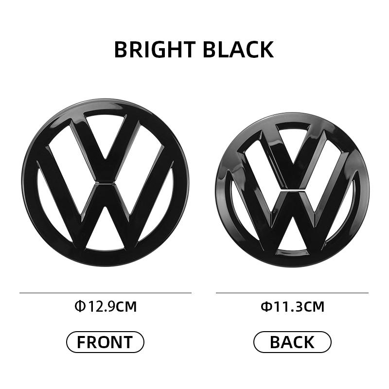 

For VW VOLKSWAGEN New 2Pcs Car Front Grill Badge Replacement Emblem Sticker for Volkswagen VW Golf 5 MK5 GTI