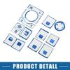ABSOPRO Window Button Switch Button Cover Trim for Toyota RAV4 Interior Interior Custom Blue 2019-2022, Panel, Parts, Accessories,
