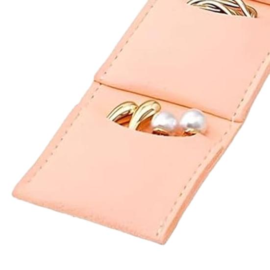 1/2/3 stk Mini Reise Smykkeveske Fløyel Interiør Multi-rom Design Smykkeorganisatorer Bærbar Brettbar Reise Smykkeetui