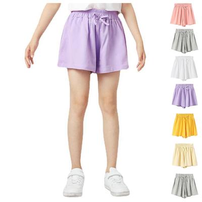 Summer Children Pants Casual Shorts In Big Children Bowtie Solid Color Casual Pants For Boys And Girls