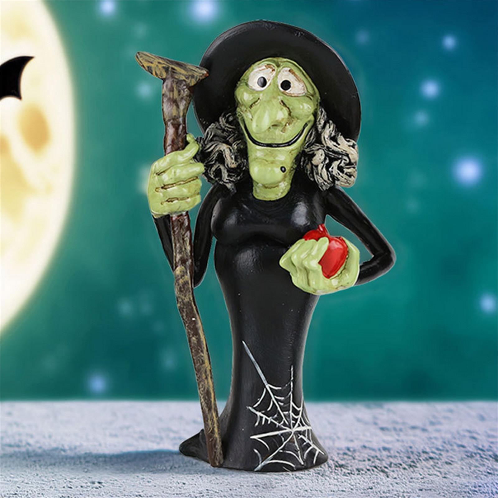 

Хэллоуин Призрак Кушоу Голова Ведьмы Смола Настольное Украшение Атмосфера Макет Украшения One Size