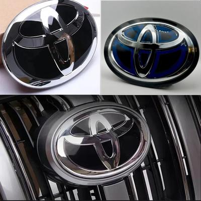 Emblema Híbrido de Logo de Coche 3D para Parrilla Delantera Capó para Toyota Corolla Camry RAV4 Hilux CHR Highlander Yaris Vios Alphard Prius Reiz Wish