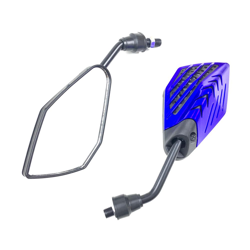 1 Pair Universal 10mm Motorcycle Rearview Mirrors Motorcycle Handlebar Rearview Mirror For Honda Suzuki Yamaha Scooter