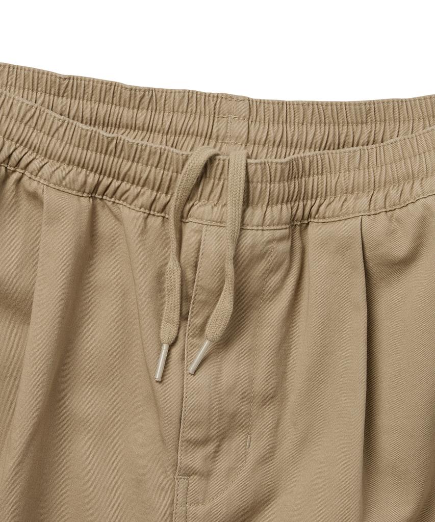 YESEYESEE C Logo Wide Shorts Beige