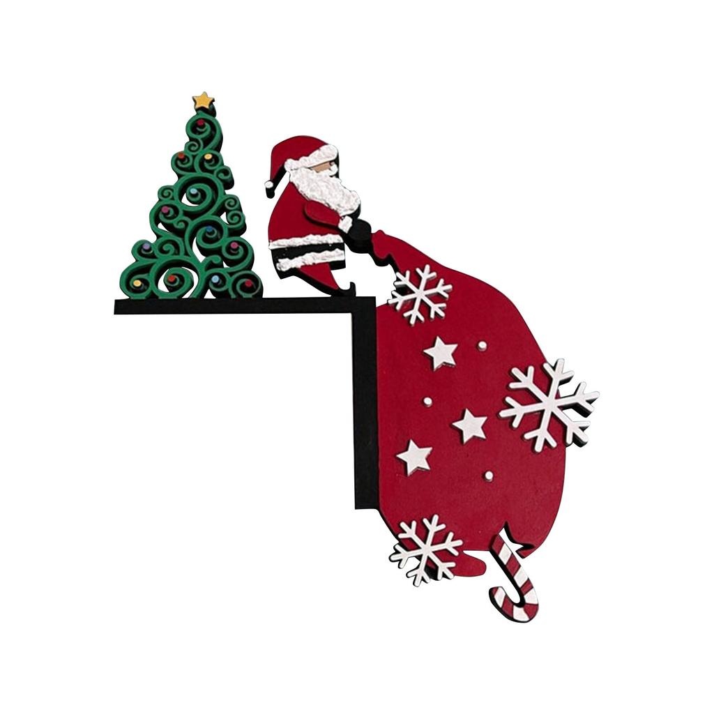 Christmas Door Toppers Top Door Frame Corner Sign Decoration Window Wall Diy Christmas Party Decoration Crafts