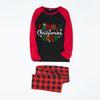 Matching Family Christmas Print Pajamas Set, Round Neck Long Sleeve Top and Pants Loungewear
