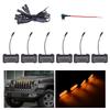 RGB Daytime Running Yellow Grille Light for Jeep Wrangler JL 2018-2023 (App-Compatible)