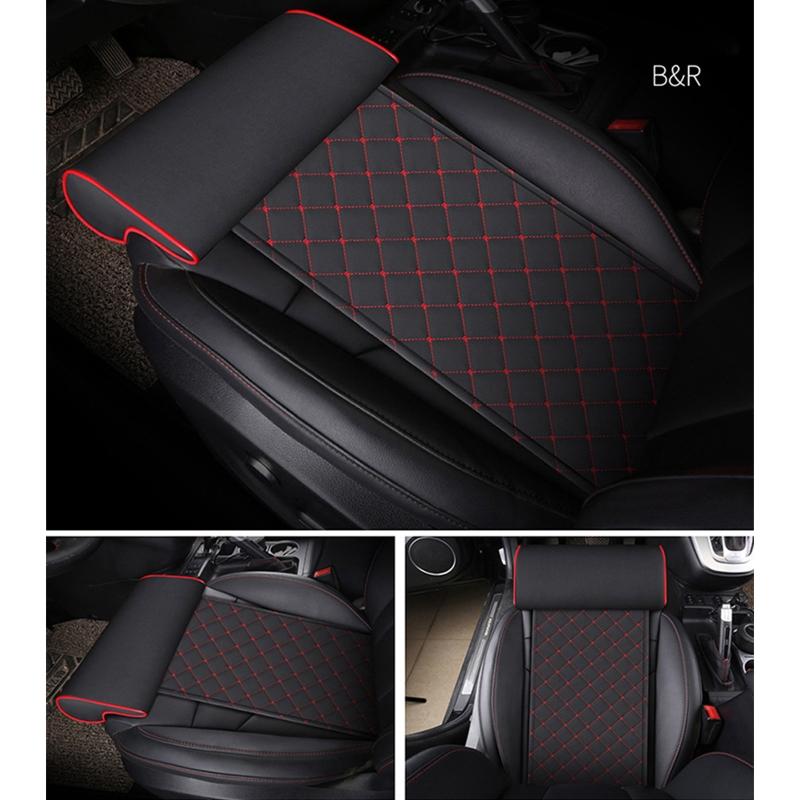 Auto Sitzverlängerungskissen Bein Oberschenkelstützkissen für Langstreckenfahrten Stuhl PU-Leder Knieschoner Schoner