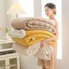 Jacquard Flannel Wool Nap Sofa Blanket Warm Breathable Sofa Blanket for Office Home Travel Soft Warm Blanket with Heat Retention
