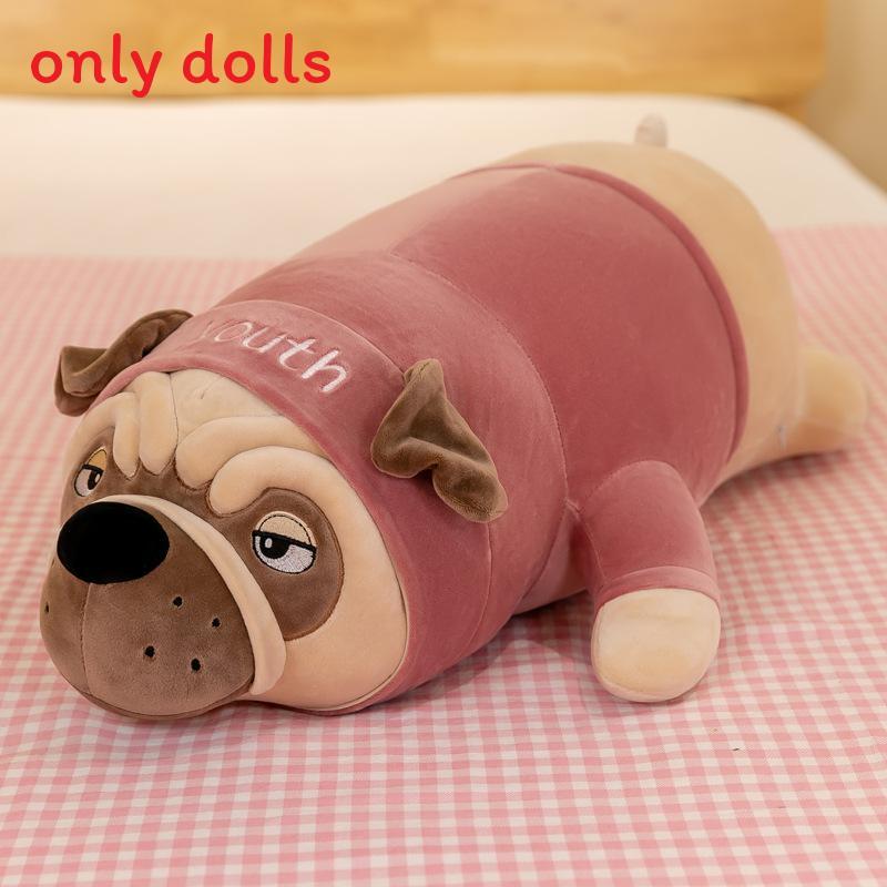 Dogs Plush Cute Doll With Short Sleeved Decor And Letter Embroidery Design