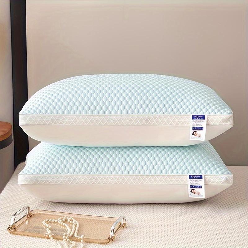Подушка из 2-х частей Cool Ice Silk Pellet поддерживает шею и позвоночник для расслабляющего сна подушка для массажа сна влаговпитывающая подушка для постельного белья 2 Pack светло-синий 3129₽
