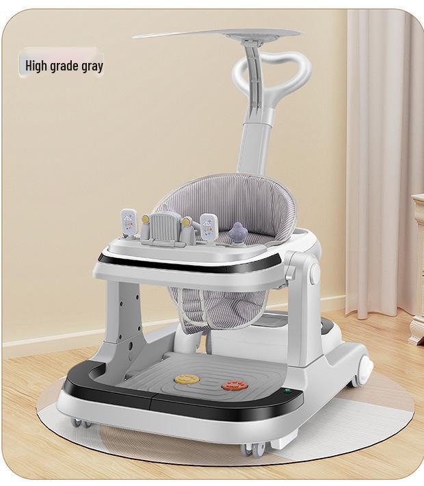 Rechargeable Remote-Controlled Baby Walker Car with Anti-Rollover Safety