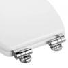 Chrom Zinklegierung WC-Sitz Scharniere Ersatzset Universal Schwerlast Montagezubehör Ein Paar Badezimmerbeschläge