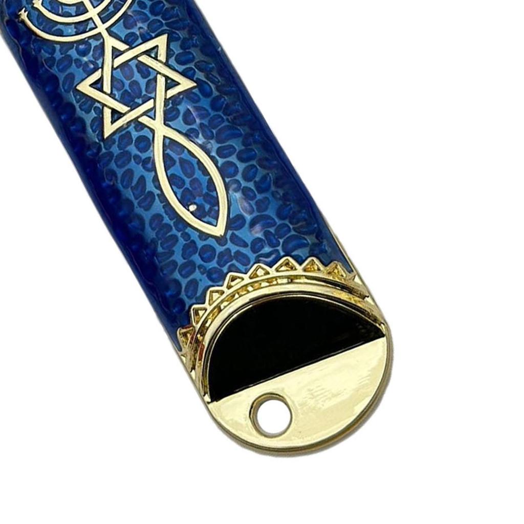 Estuche de Mezuzá para Puerta de 10.6cm Símbolo de Prosperidad Decoración Artesanal para Puerta Principal para Bienvenida y Protección Multiusos