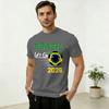 Unisex TShirt Brazil Football 2026 Leisure 100 Cotton Tees Short Sleeve T Shirts Crewneck Tops Gift Idea