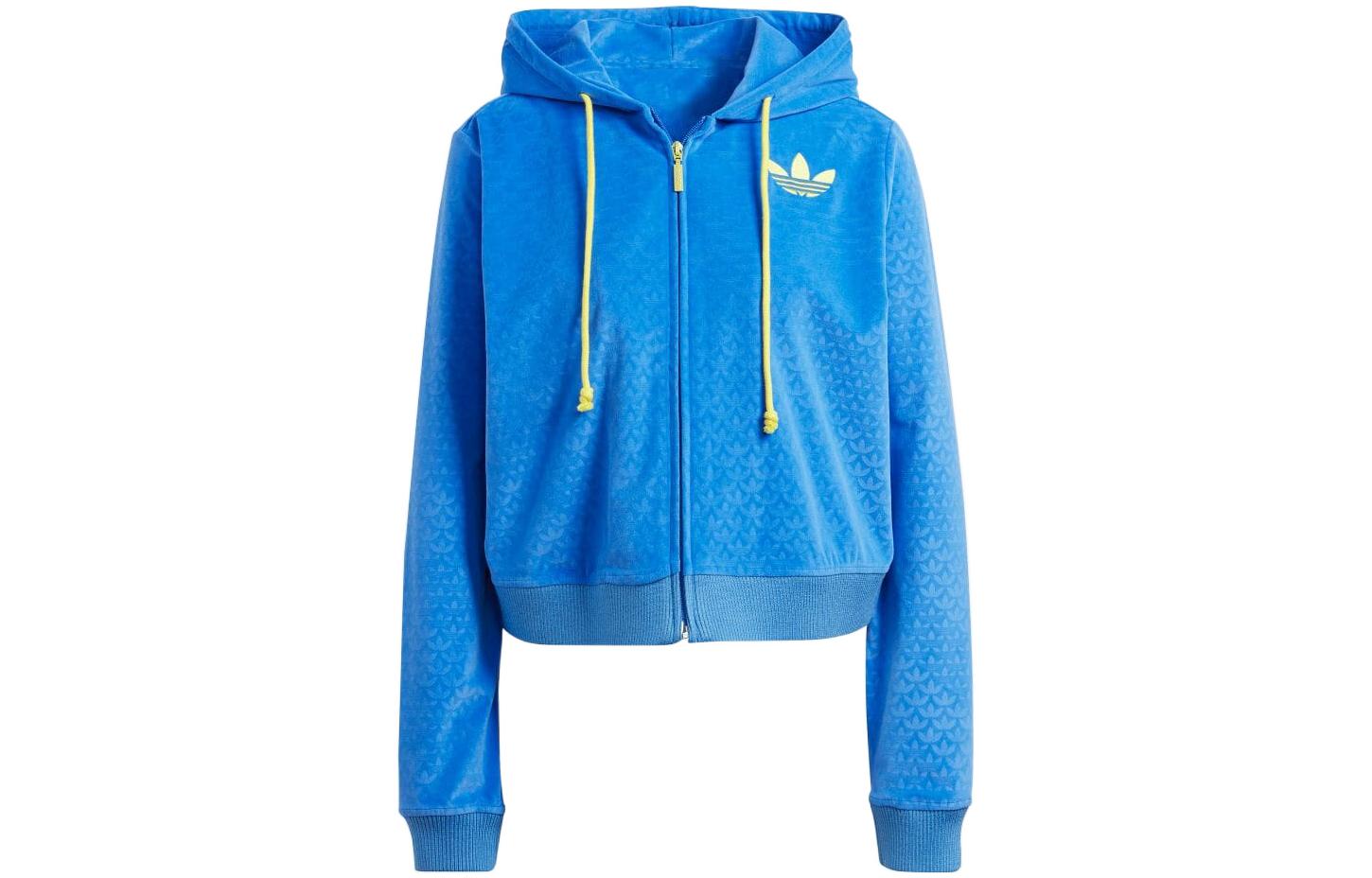 Adidas Originals Adicolor Heritage Now Velour Zip Hoodie IB2046 XS